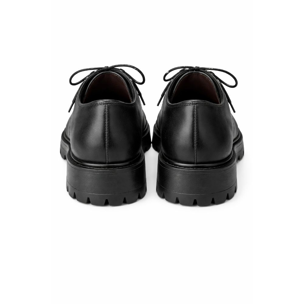Mens Black Lace Up Casual Shoe